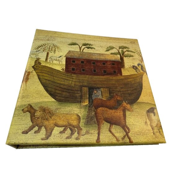 Vintage Noah's Ark Pocket Page PHOTO ALBUM ~ CR Gibson ~ NEW - Picture 1 of 6